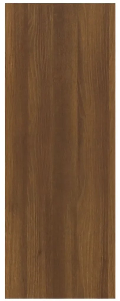 Mesa consola 78x30x80 cm derivados de madeira carvalho castanho