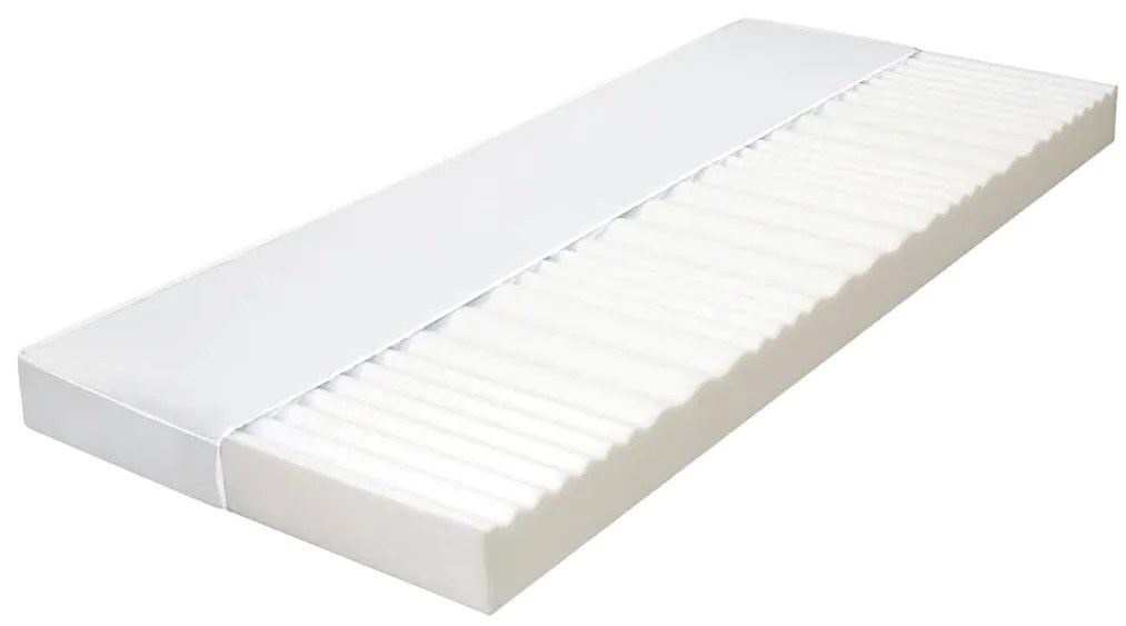 Colchão 90x200 cm 7 zonas espuma PU 10 cm H2 H3