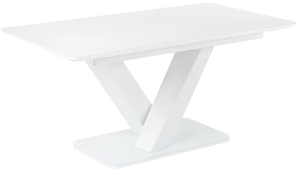 Mesa de jantar extensível branca 160/200 x 90 cm SALTUM Beliani