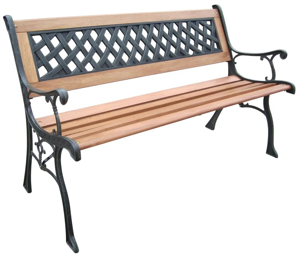 423985 HI Banco de jardim 126 cm madeira