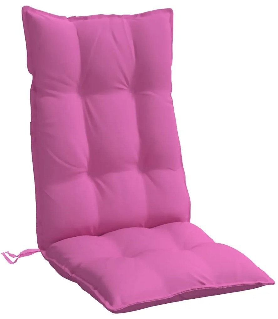 Almofadões p/ cadeira encosto alto 6 pcs tecido oxford rosa