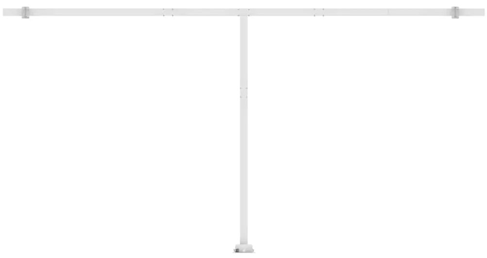 Toldo automático com LED e sensor de vento 600x300 cm cor creme