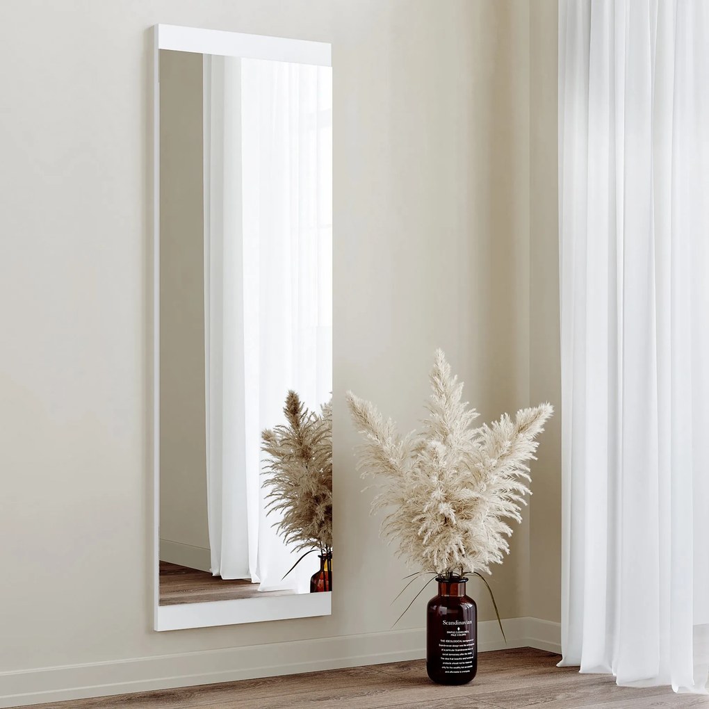 Espelho Decorativo Basic 40x – Branco – 120x40 cm