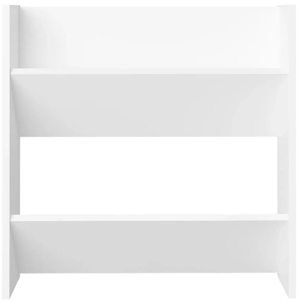 Sapateiras de parede 4 pcs derivados de madeira branco