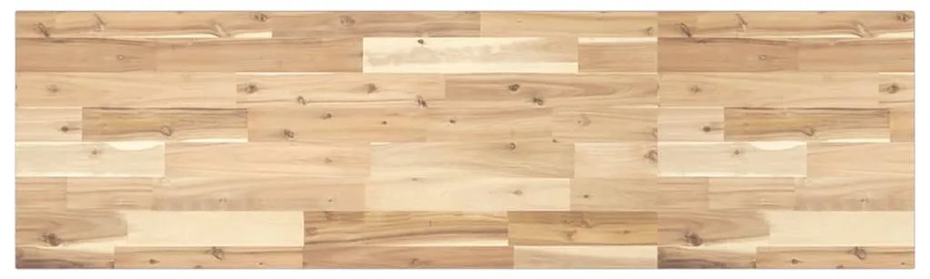 Prateleira flutuante 3pcs 120x40x2cm acácia maciça não tratada