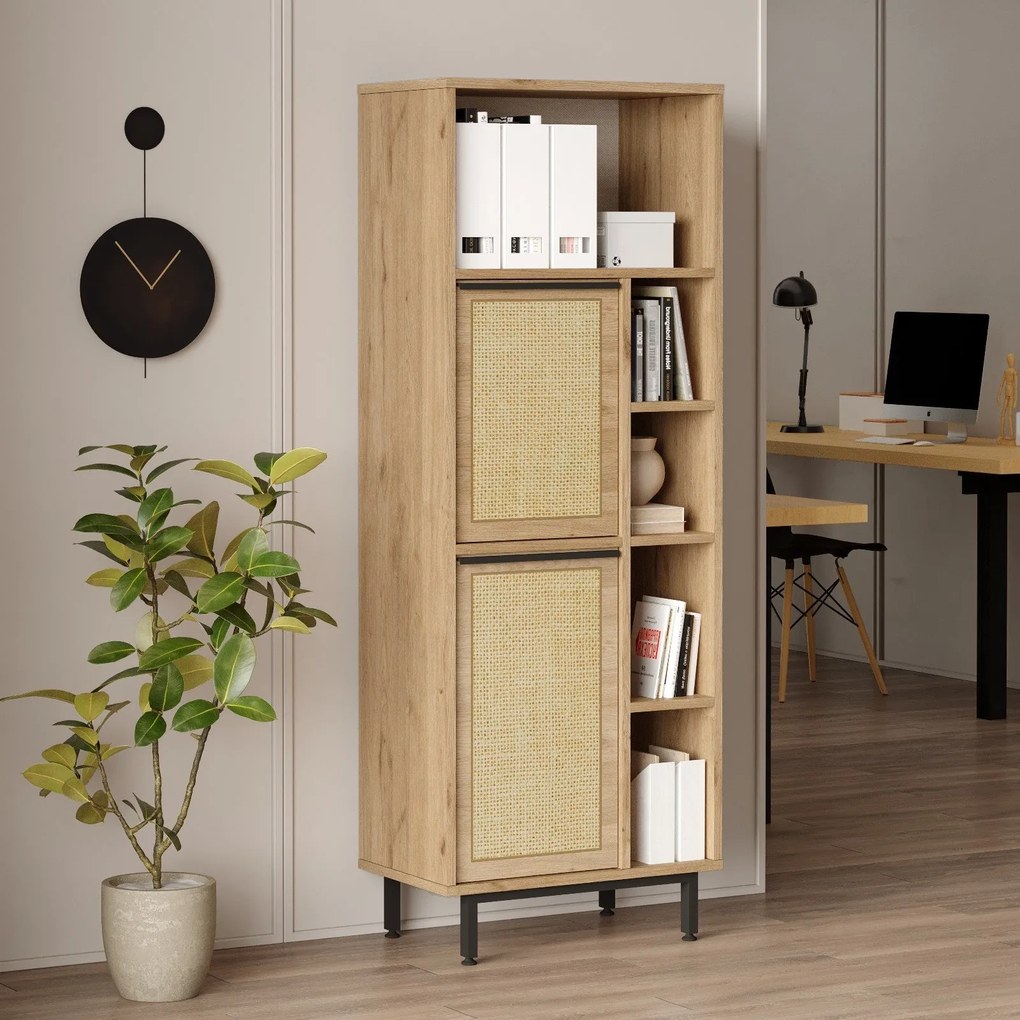 Multi Purpose Cabinet ON10B – Walnut Oak – 160 cm x 45,1 cm x 35,5 cm