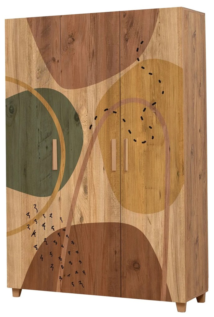 Roupeiro / Guarda Roupa "Nova" - 120x190x48 cm - Com Prateleiras e Arr