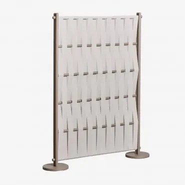 Pacote De 2 Telas De Jardim Em Alumínio E Corda Tunas Beige Creme & 105 X 150 Cm - Sklum
