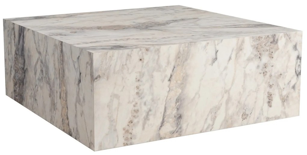 Mesa de Centro "Prizma" – Fressia, 90x90x35 cm, Design Moderno e Sofis
