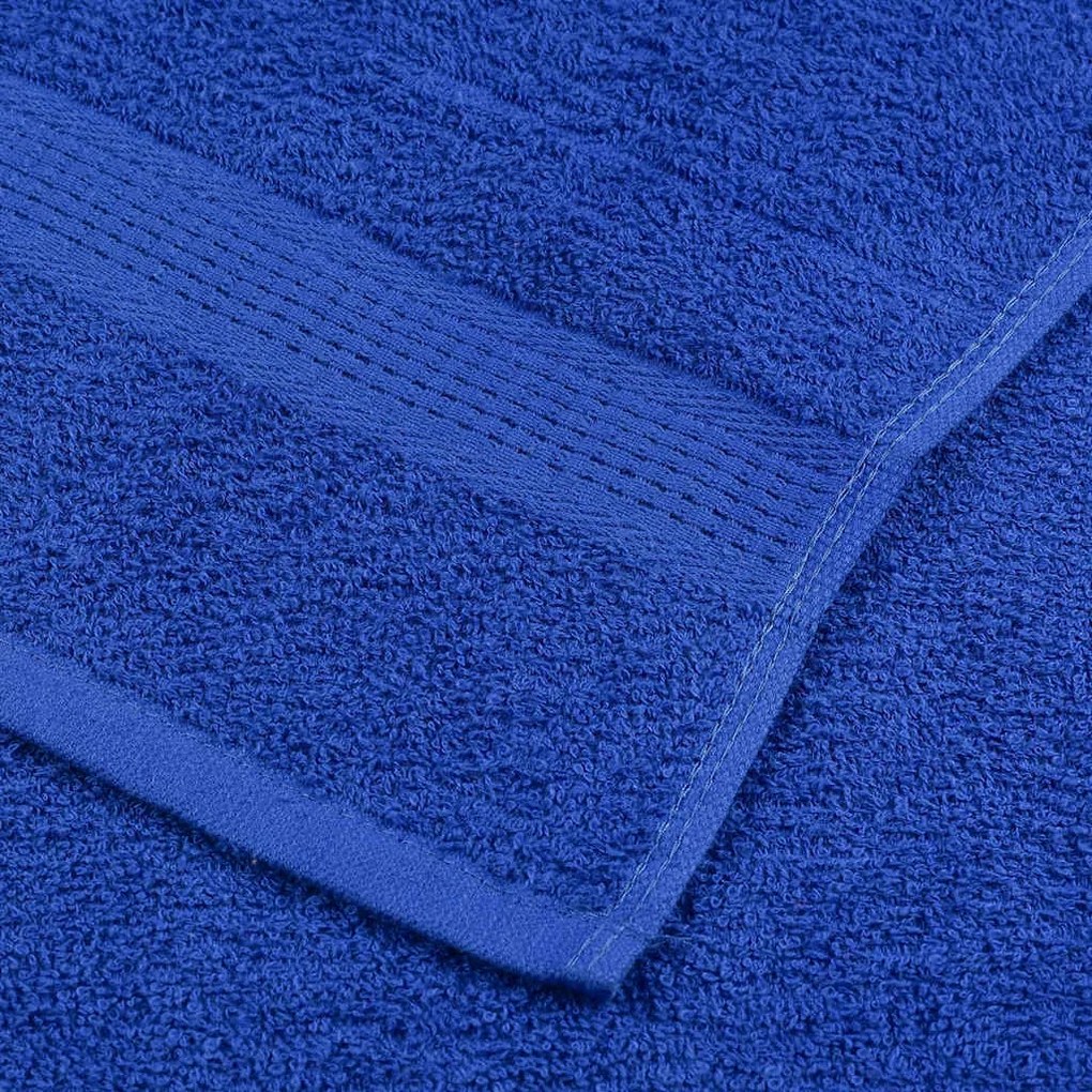 8pcs Conjunto toalhas banho 360 gsm 100% algodão azul