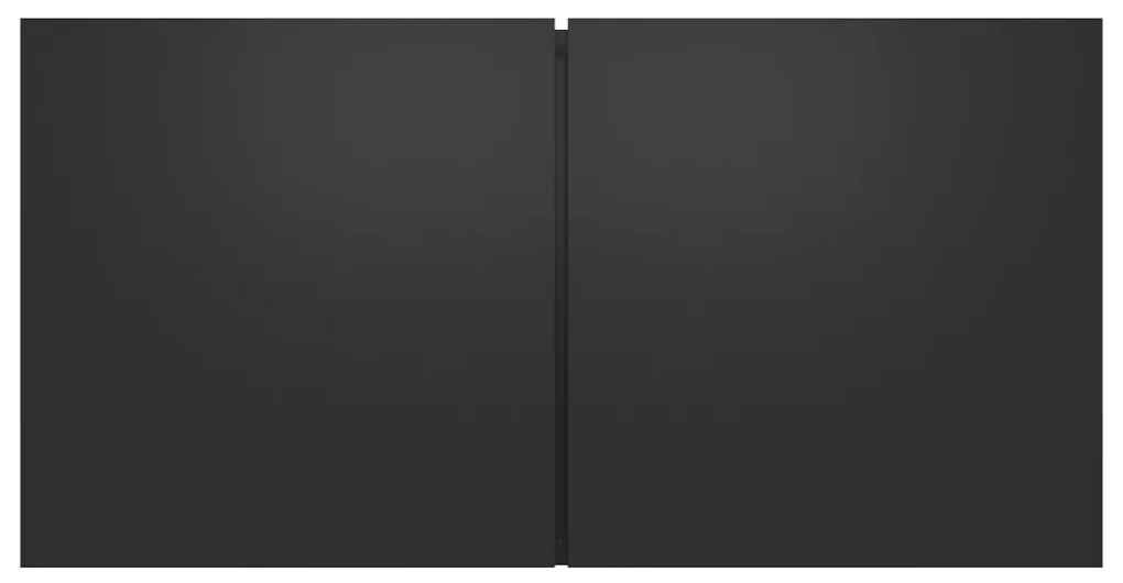 Móveis de TV para parede 2 pcs 60x30x30 cm preto