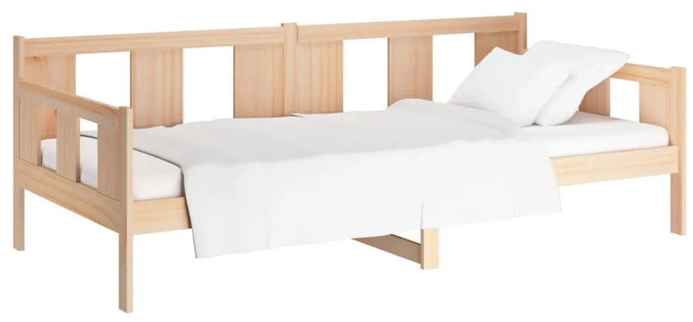 Sofá-cama 80x200 cm madeira de pinho maciça