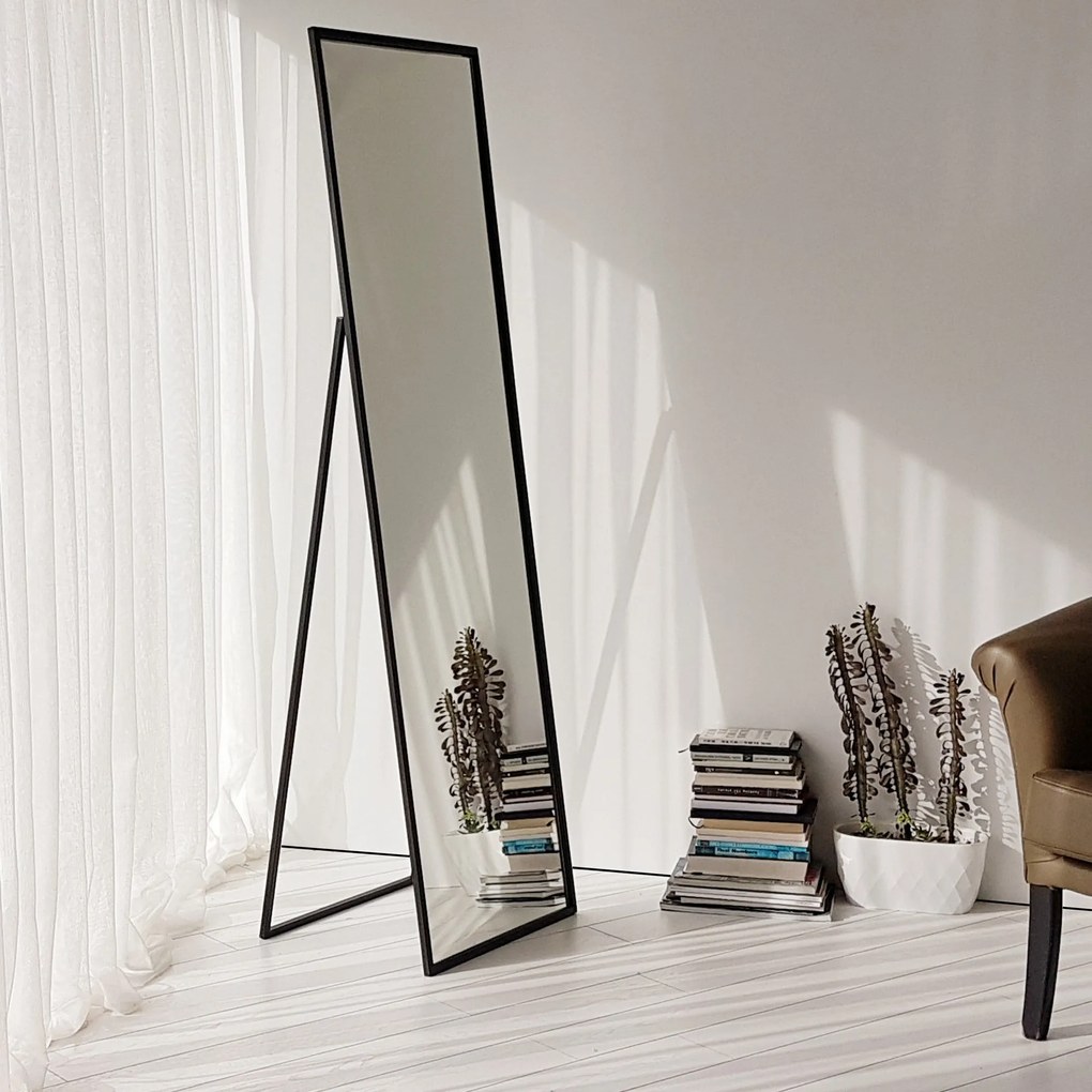 Espelho Cheval Cool – Preto – 50x170x60 cm