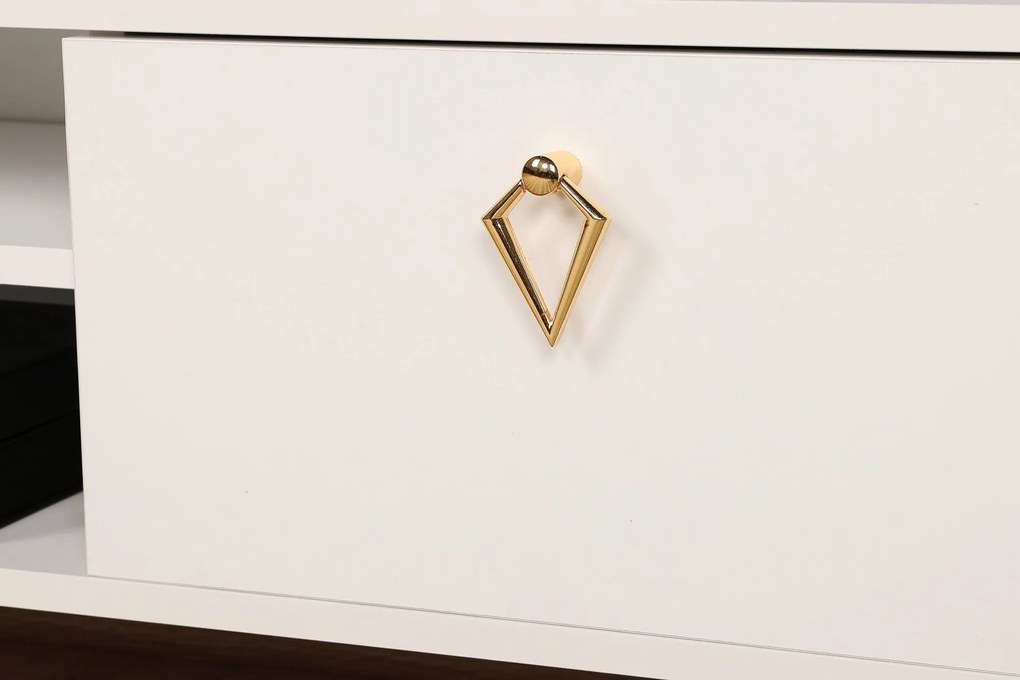 Móvel TV Posh – Branco – 143x47x40 cm