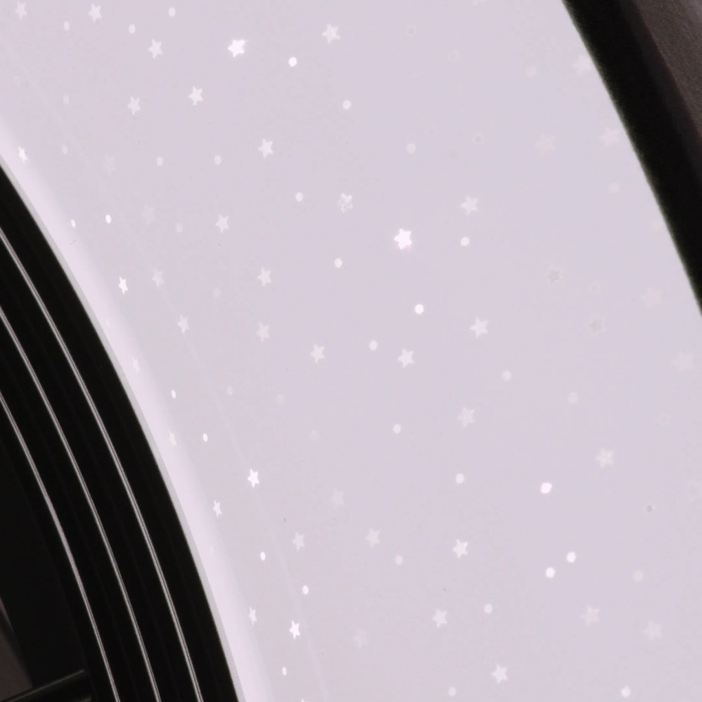 Ventilador de teto cinza com efeito de estrela 47cm incl. LED regulável com controle remoto - Emily