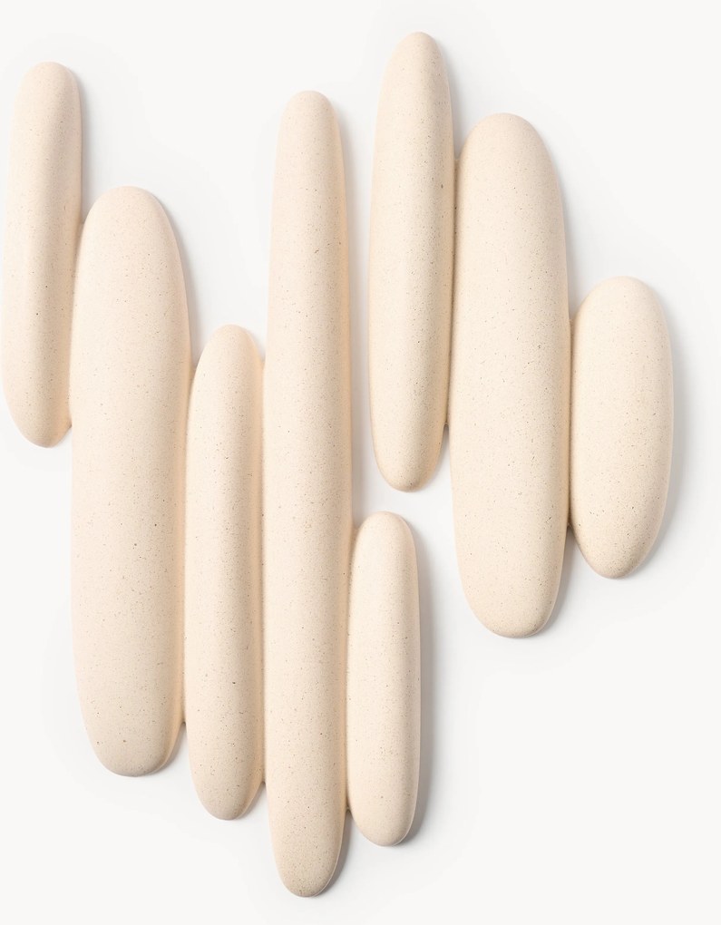 Objetos de parede com efeito de areia Fizan, conjunto de 2