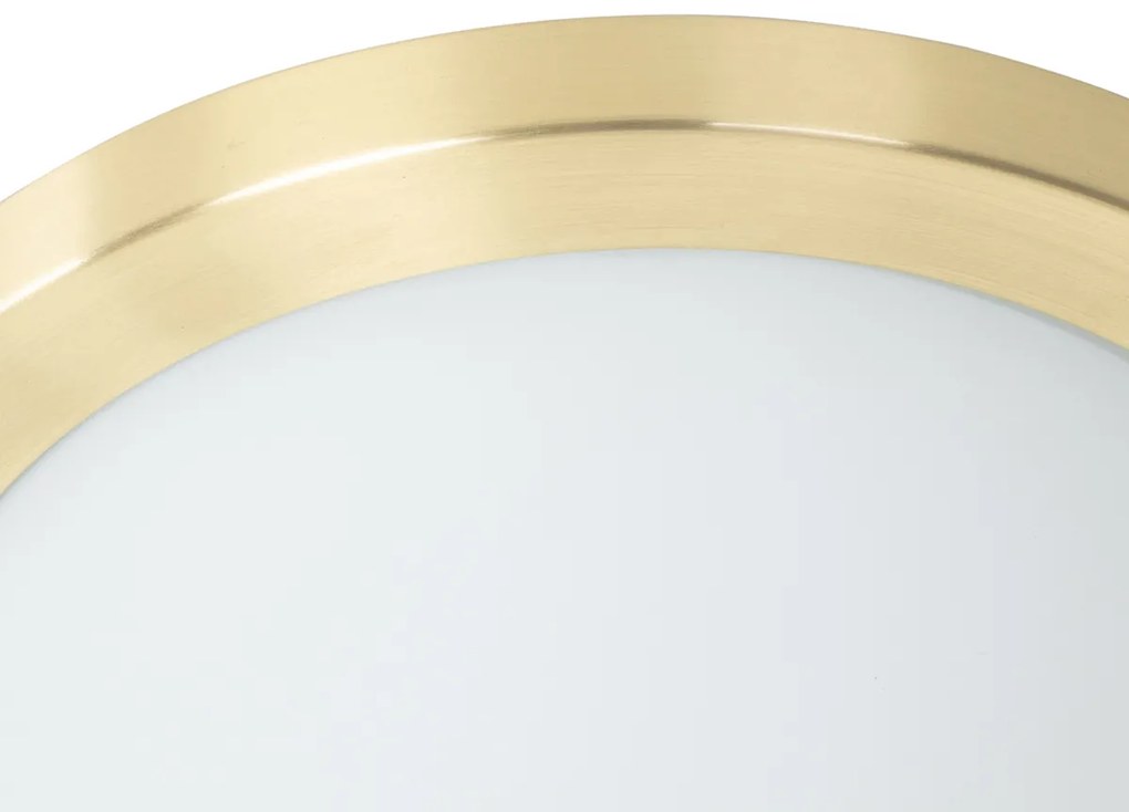 LED Candeeiro de teto inteligente dourado 31 cm IP44 com Wi-Fi A60 - Yuma Moderno