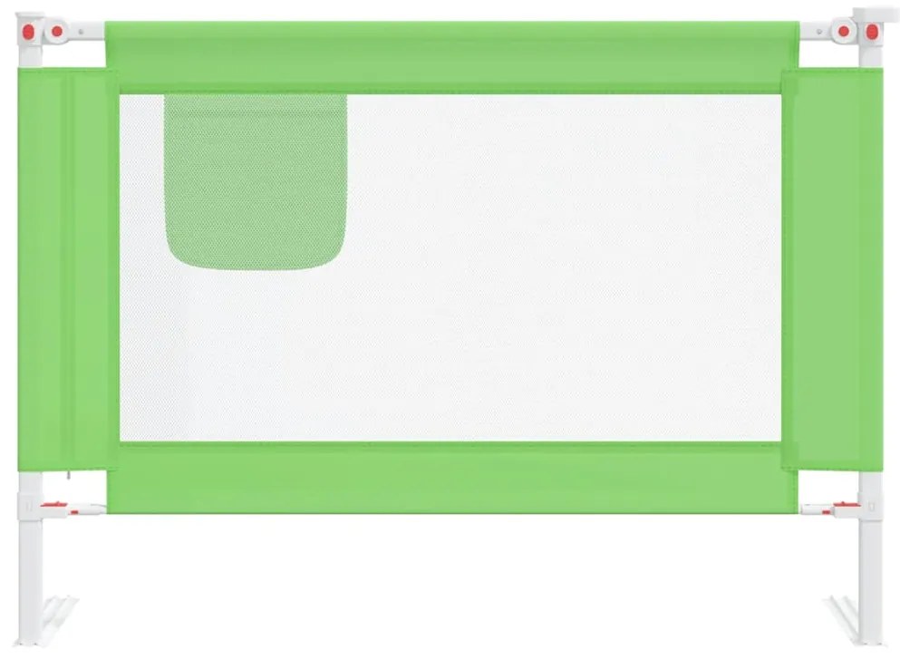 Barra de segurança p/ cama infantil tecido 90x25 cm verde