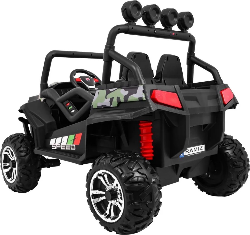 Carro elétrico para Crianças 2 Lugares 24V 4x4 Grand Buggy 4x4 STRONG LIFT  STRONG, Rodas Espuma EVA. Assento couro ecológico Camuflado