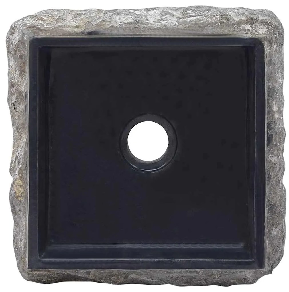 Lavatório 30x30x13 cm mármore preto