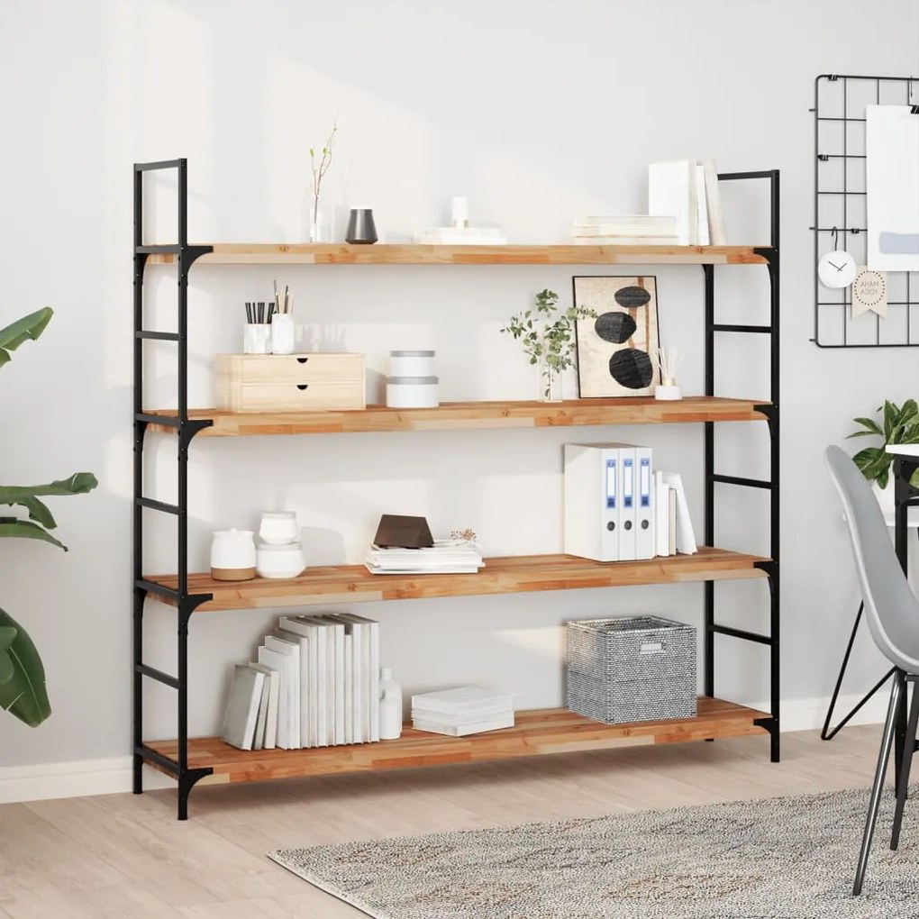 vidaXL Prateleira flutuante 120x30x4cm acácia maciça acabamento a óleo