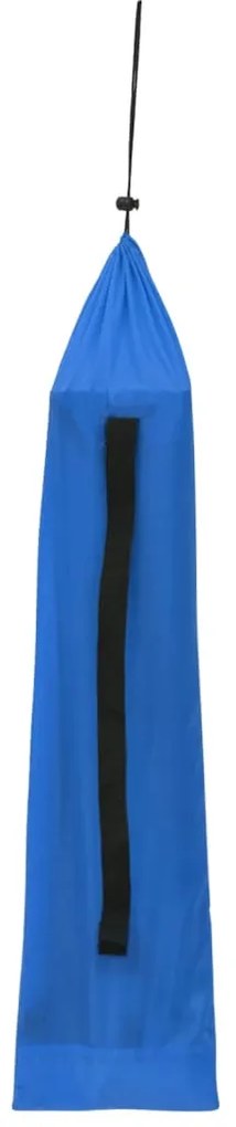 Cama de campismo 180x60x19 cm tecido oxford e aço azul