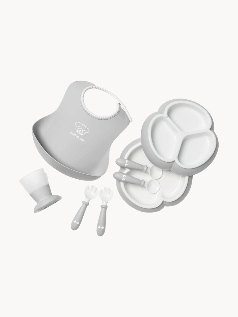 Conjunto de loiça para crianças com babete Bliss, conjunto de 8