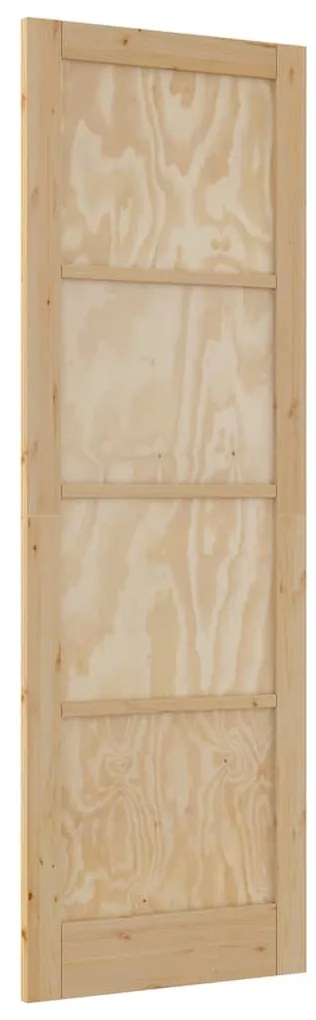 Porta Interior 'ORKDAL'78x232x4 cm Madeira Maciça Pinho