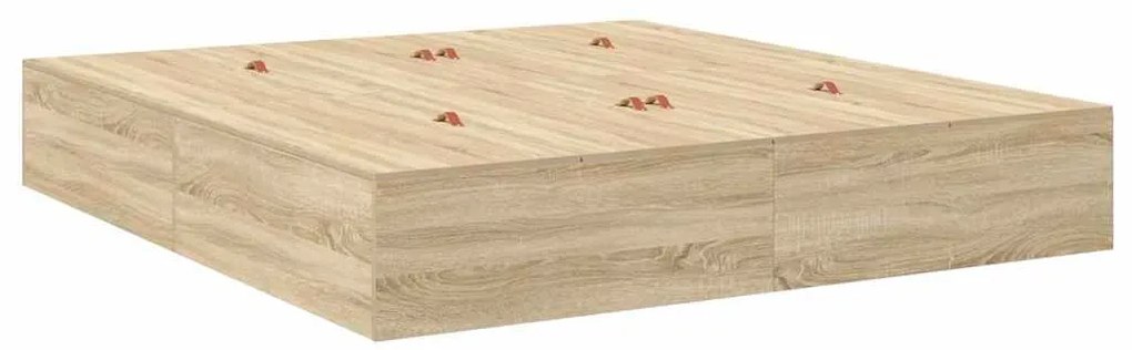 Estrado de Cama em Carvalho Sonoma 200x200 cm