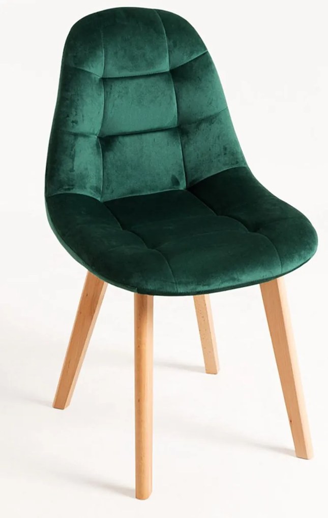 Pack 4 Cadeiras Kelen Veludo - Verde