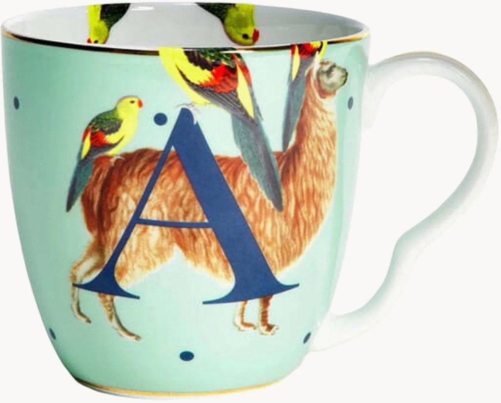 Caneca em porcelana fine bone china Alpaca