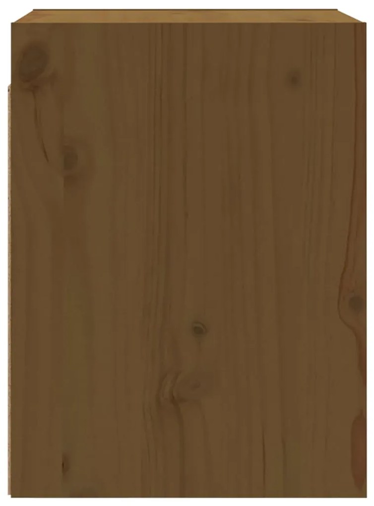 Armários de parede 2 pcs 30x30x40 cm pinho maciço castanho mel