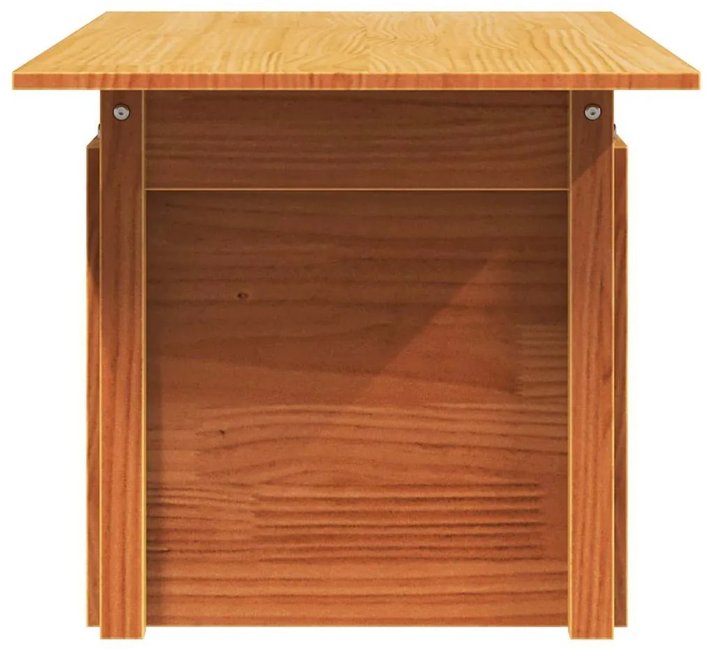 Mesa de jardim 100x50x75cm madeira de pinho maciça castanho-mel