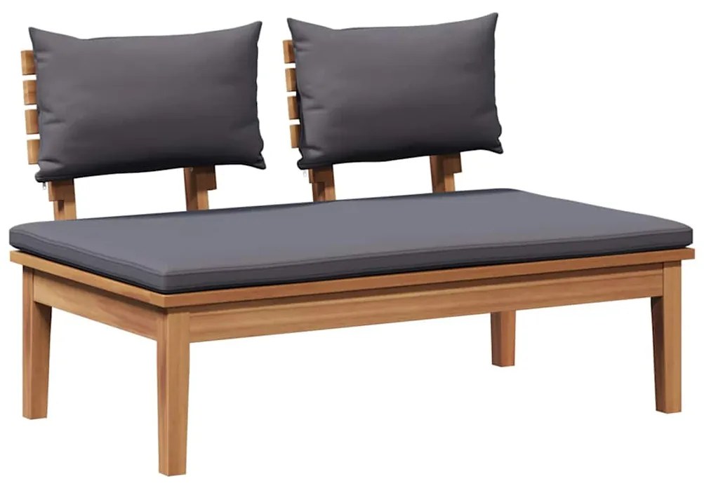 Conjunto de Bancos de Jardim com cortinas 3 pcs