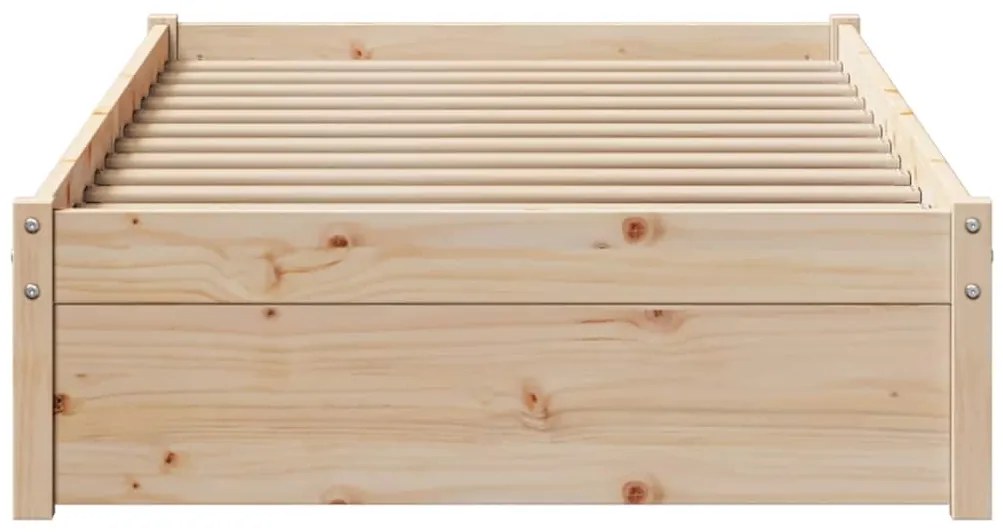 Cama sem colchão 90x200 cm madeira de pinho maciça