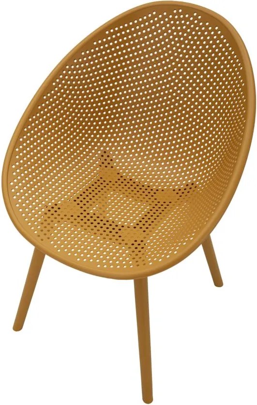 CONJUNTO DE 2 CADEIRAS IBIZA 59X59X83 CM (ALTURA DO ASSENTO 45 CM) AMARELO