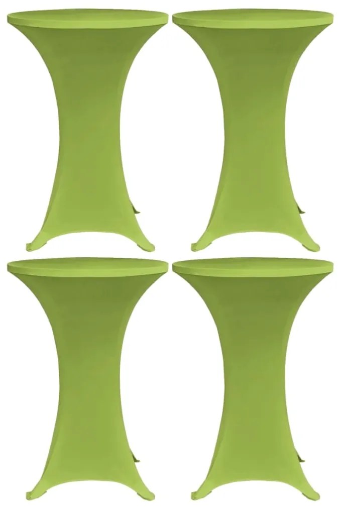 Capa extensível para mesa 4 pcs 80 cm verde