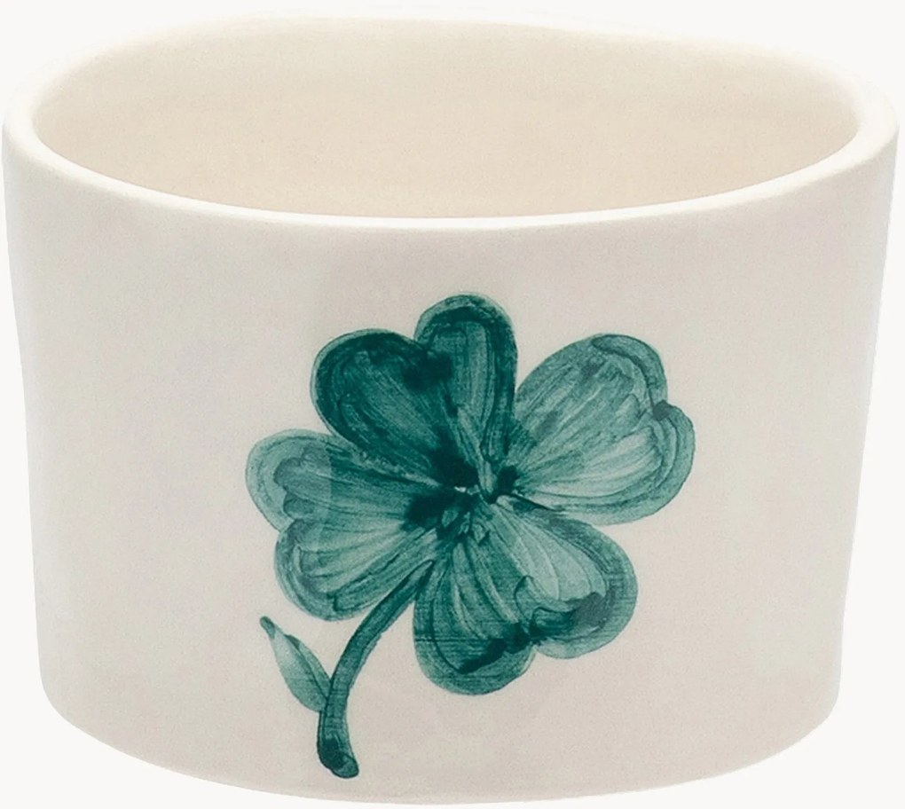 Taça de petiscos pequena pintada à mão Shamrock