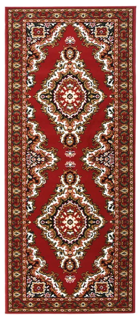 vidaXL Passadeira 100x250 cm polipropileno vermelho oriental