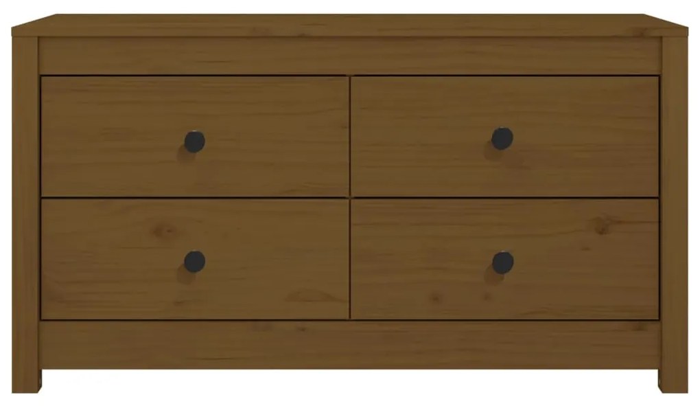 Armário de apoio 100x40x54 cm pinho maciço castanho mel