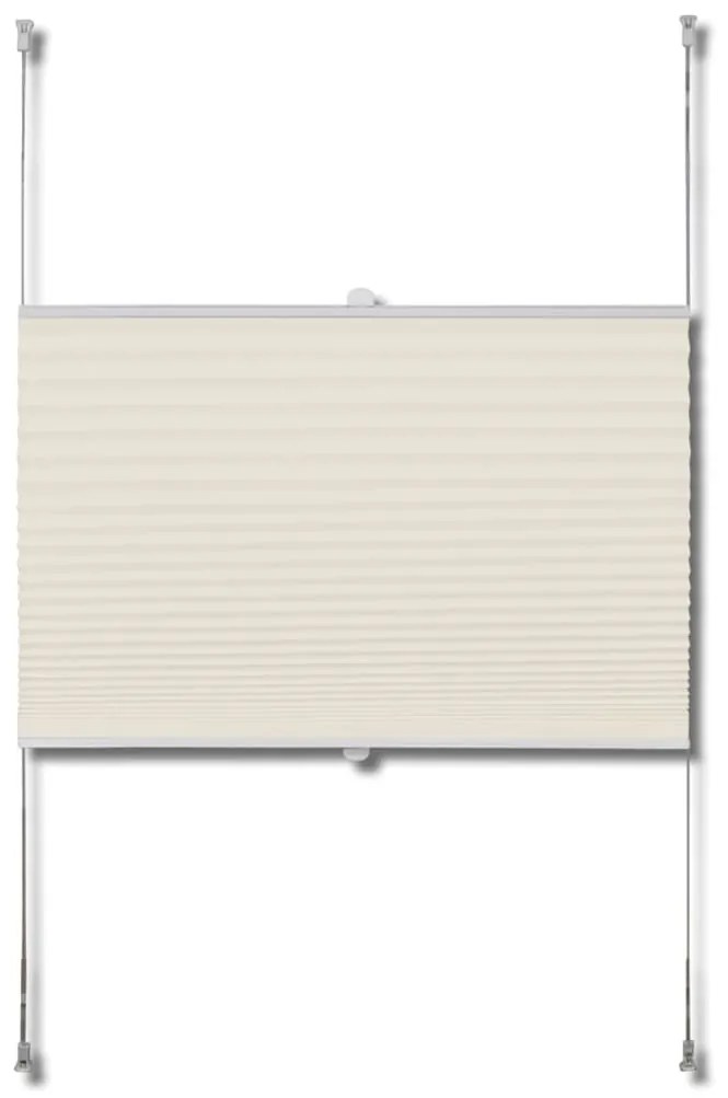 240617 Plisse Blind 40x100cm Creme