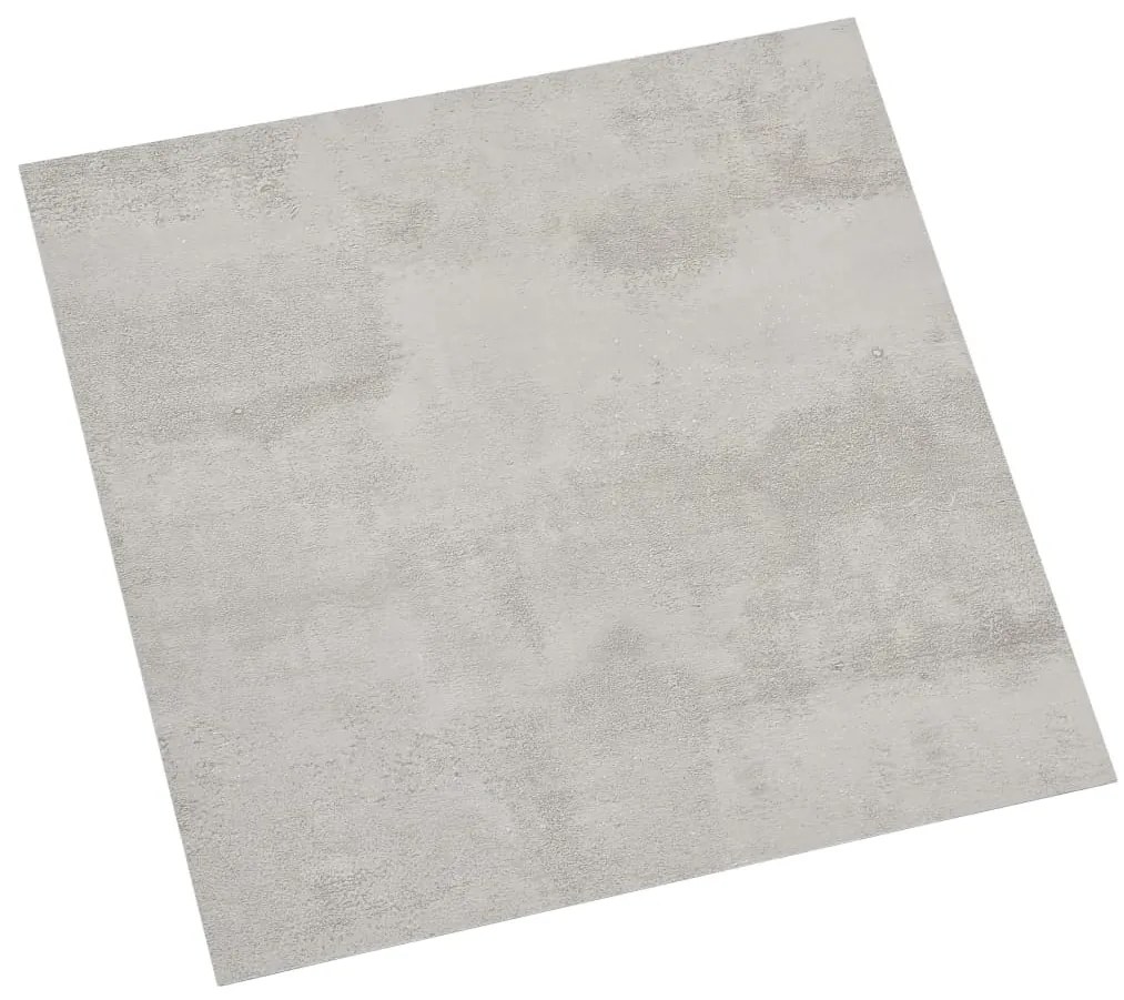 Tábuas de soalho autoadesivas 55 pcs 5,11 m² PVC cinzento-claro