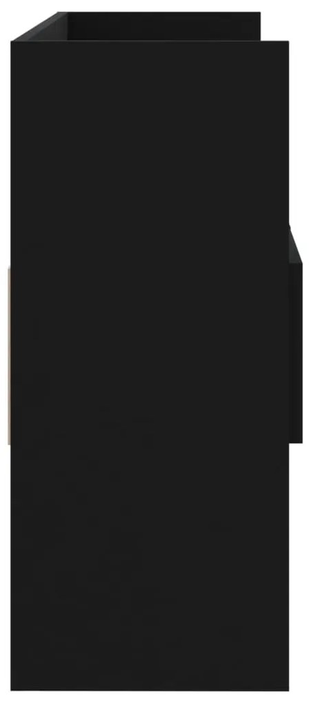 Aparador 105x30x70 cm derivados de madeira preto