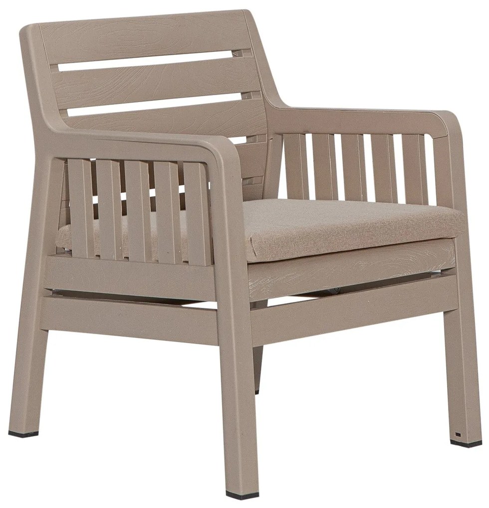 Conjunto de Jardim Lara – 2 Poltronas + Mesa de Centro – Polipropileno
