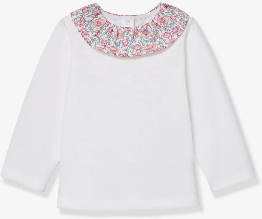 Camisola floral rosa claro