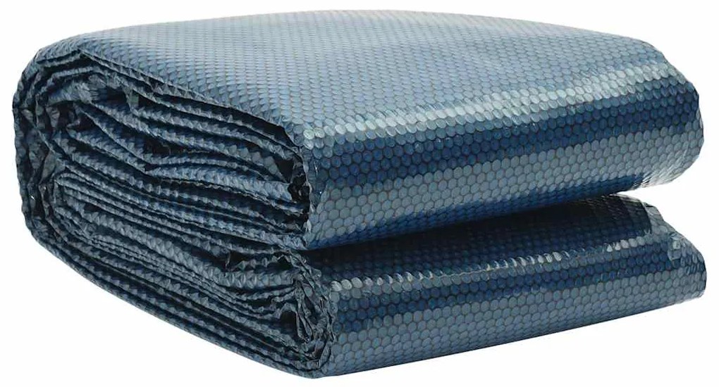 Película para piscina PE solar flutuante 500x300cm preto e azul
