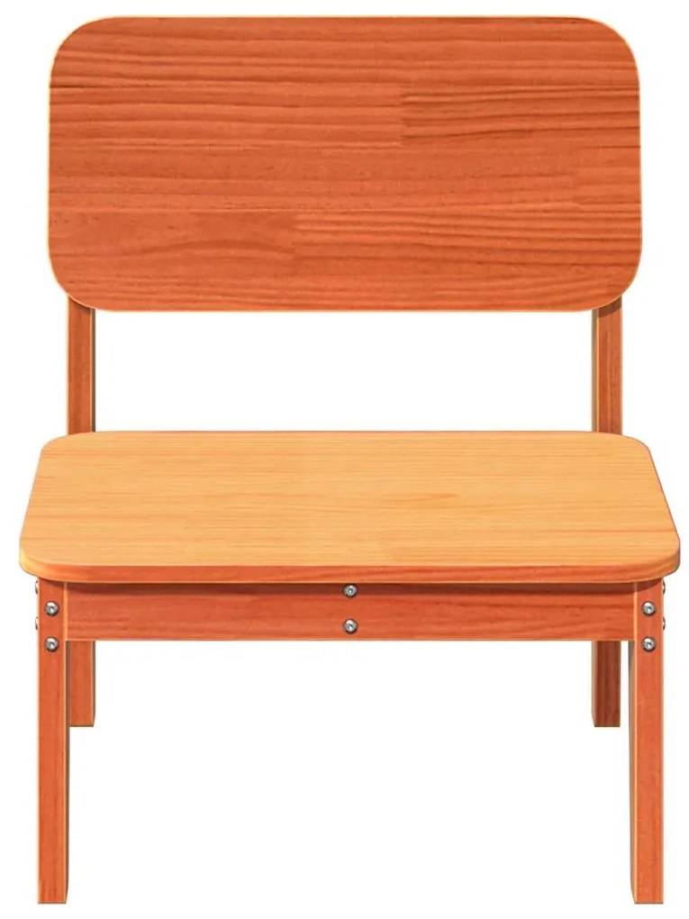Cadeiras de jardim 2 pcs 60x52,5x72cm pinho maciço castanho-mel