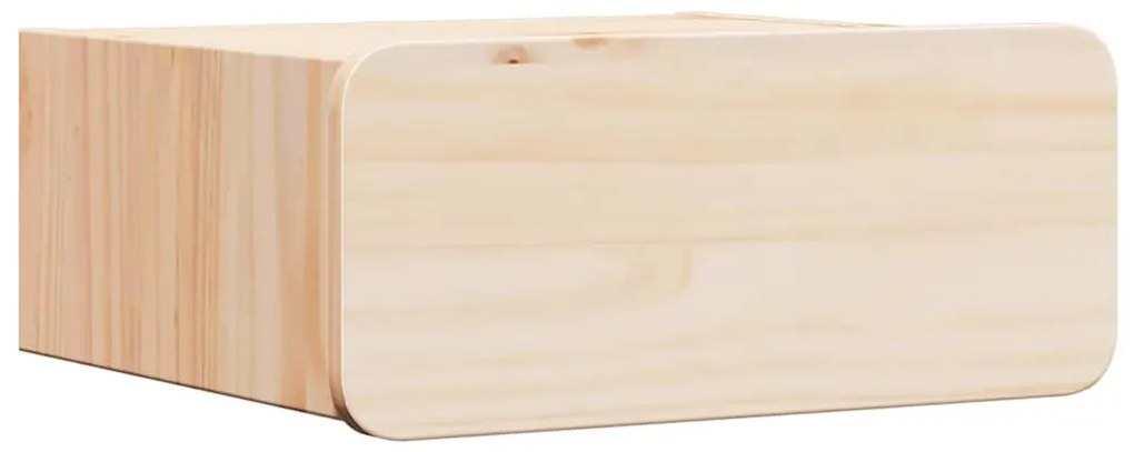 Mesa de Cabeceira Montada na Parede com gaveta 2 pcs Castanho