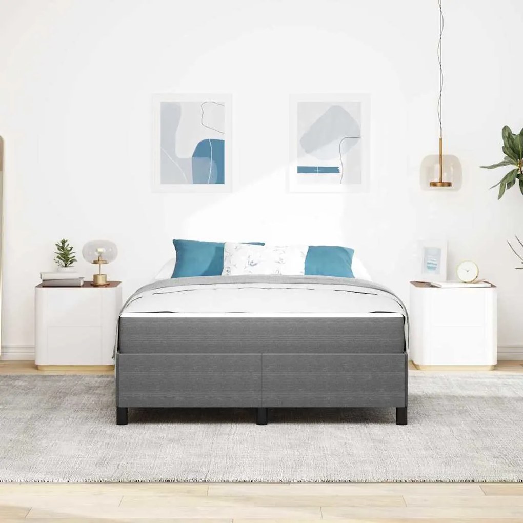 Estrutura da Cama Outros Cinzento-claro 140 x 200 cm