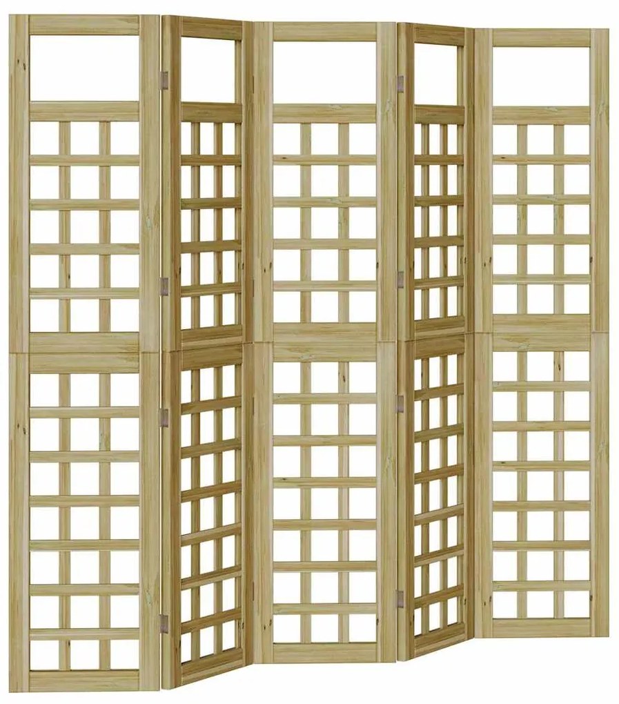 Tela de Privacidade Externa Manual 5 pcs Castanho 200 x 180 cm